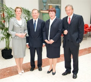 Frau Ministerin Heister-Neumann, Herr PräsVG a.D. Dr. Dreiocker, Frau Präs